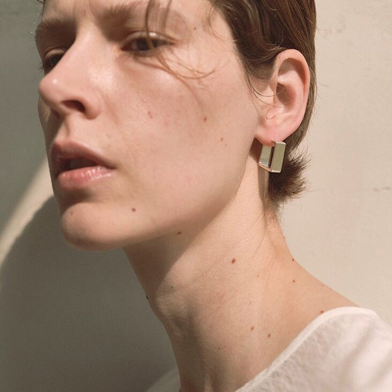 Minimalist Cool-Style New Arrival Geometric Square Ear Clips