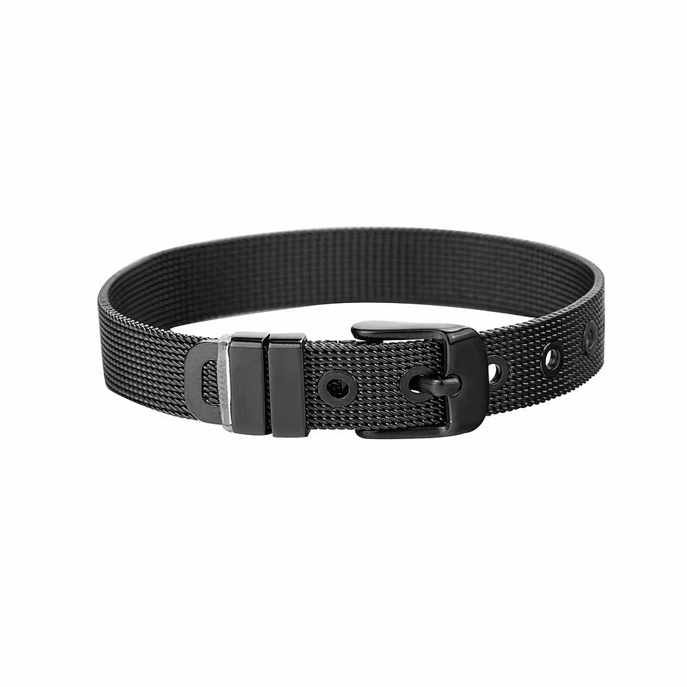 Gold-plated Mesh Bracelet, Fashionable Wrist Accessory For Men And Women