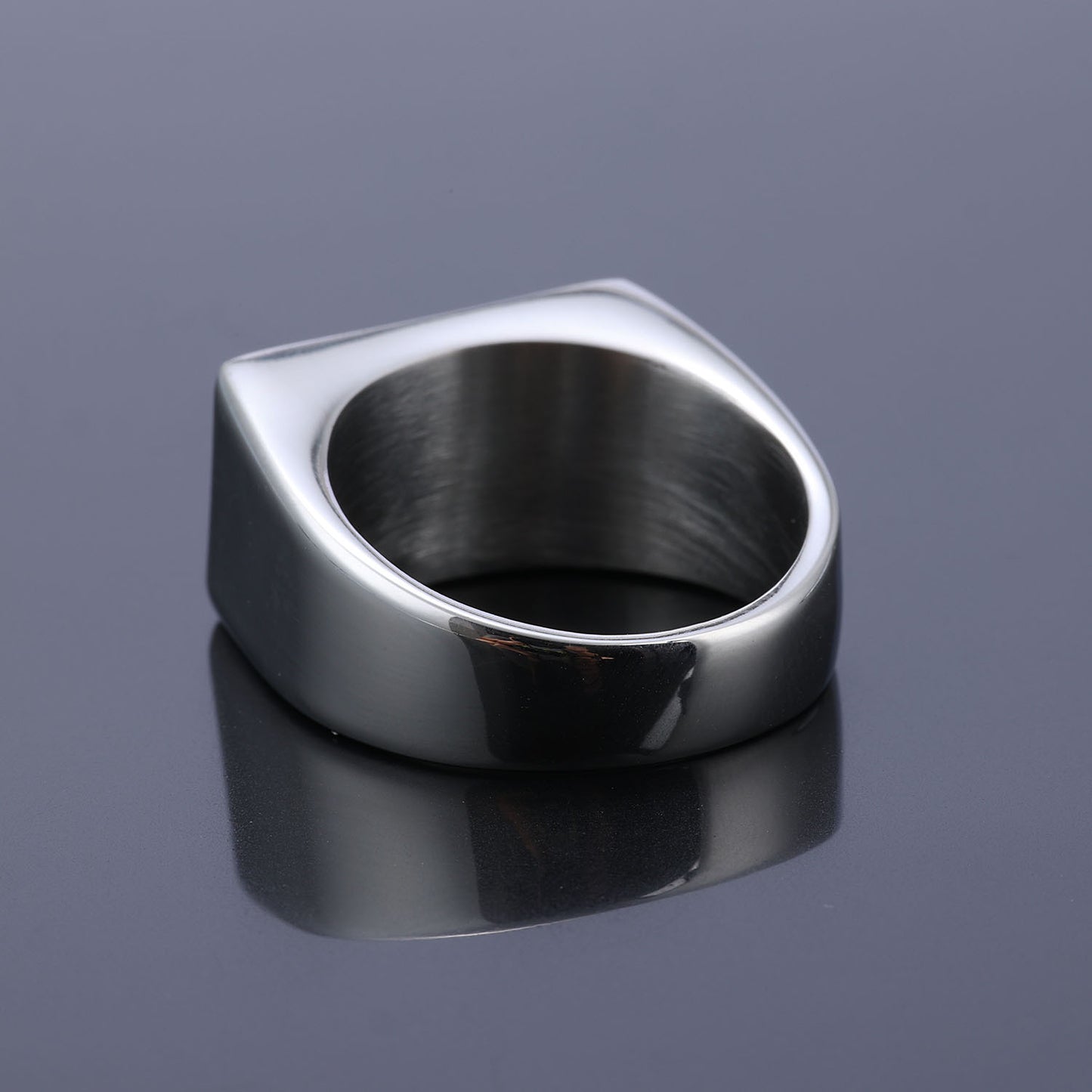 Stainless Steel Men's Pistol Ring