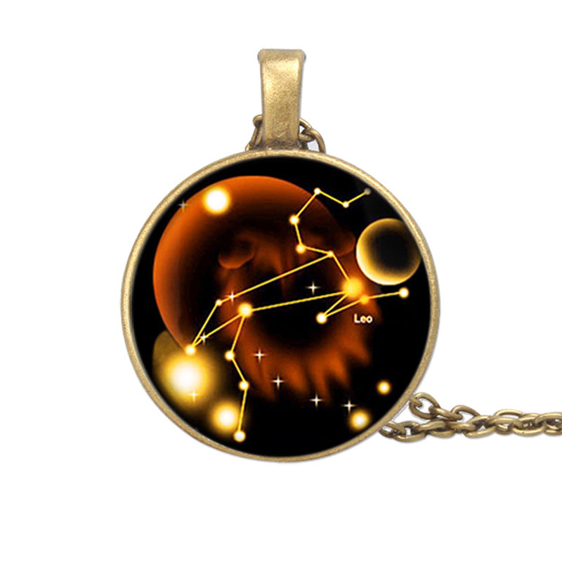 Zodiac Starry Sky Gemstone Necklace