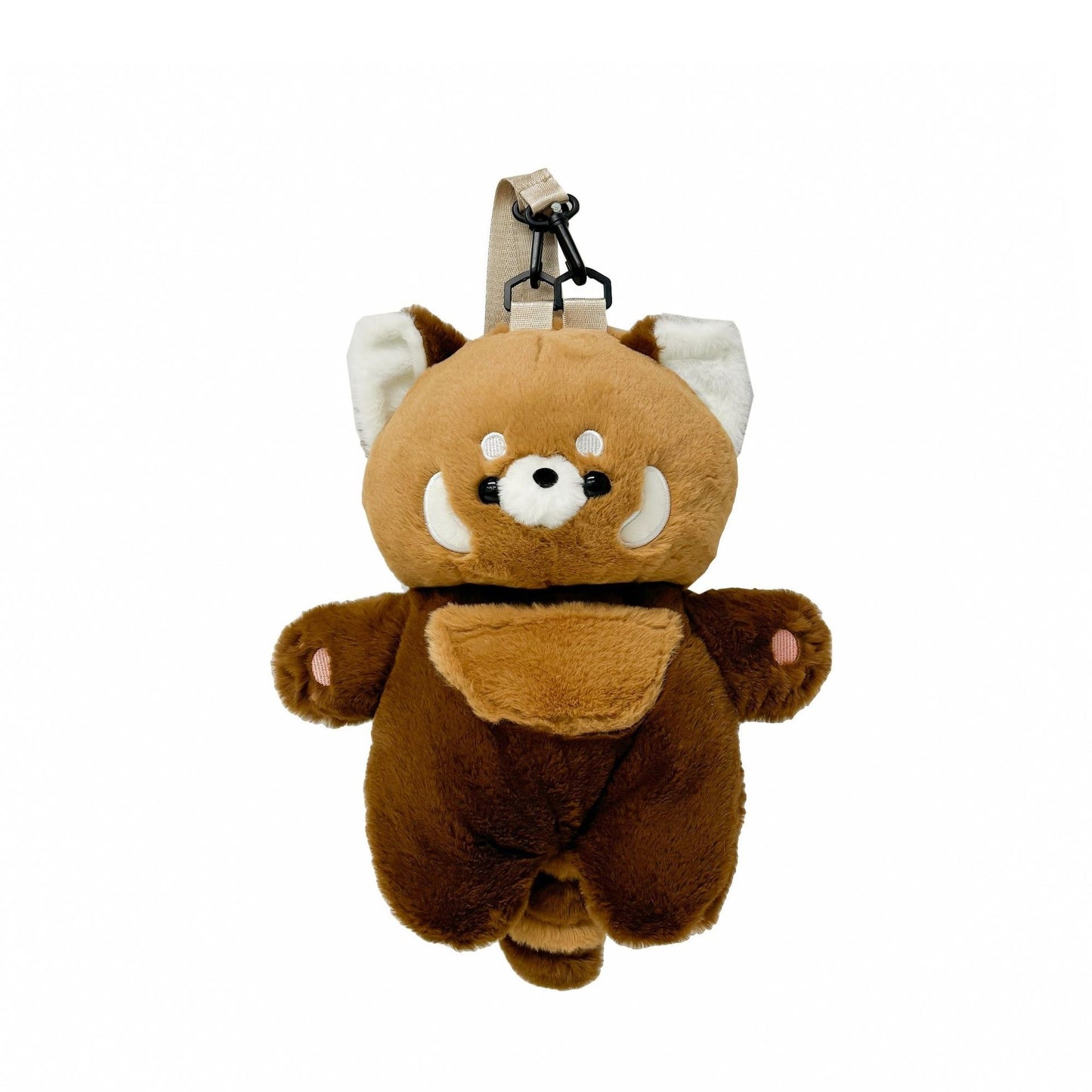 Good-looking Lesser Panda Figurine Doll Backpack Cute Plush Bag Backpack Doll Raccoon Doll Schoolbag