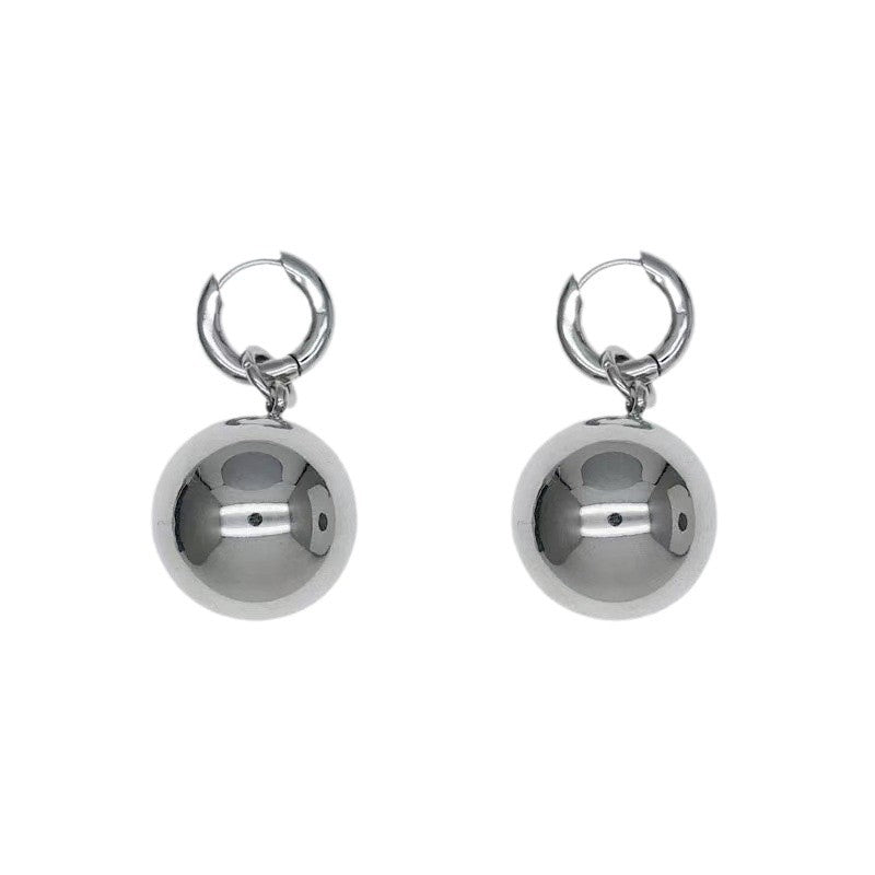 New Simple Round Ball Pendant Earrings For Women