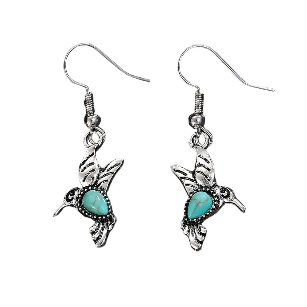 Fashionable Flying Bird Stud Earrings