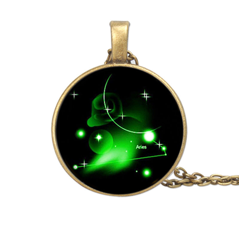 Zodiac Starry Sky Gemstone Necklace