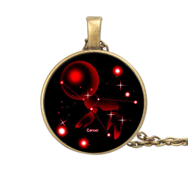 Zodiac Starry Sky Gemstone Necklace