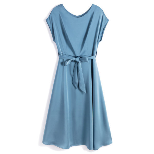 Womens Fashionable Loose-fitting Slimming Short-sleeve Dress