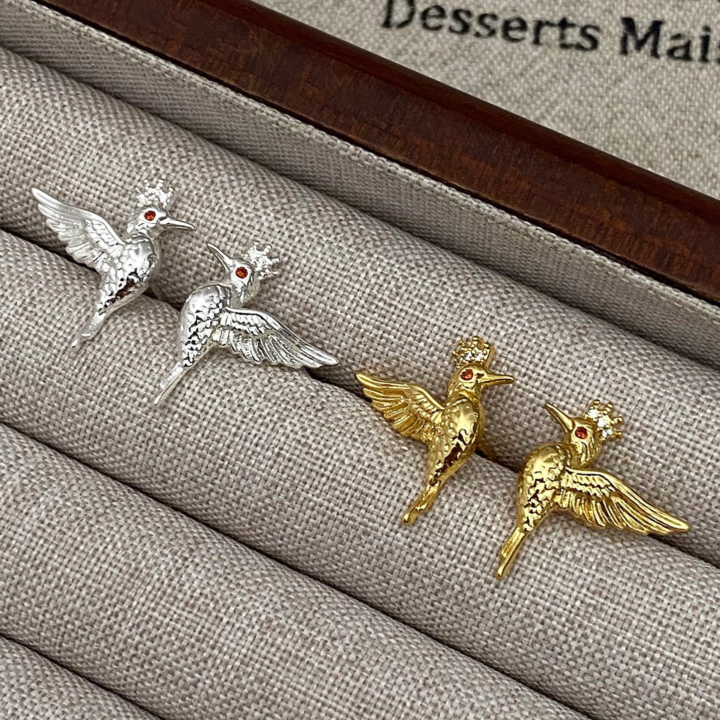 Fashionable Flying Bird Stud Earrings