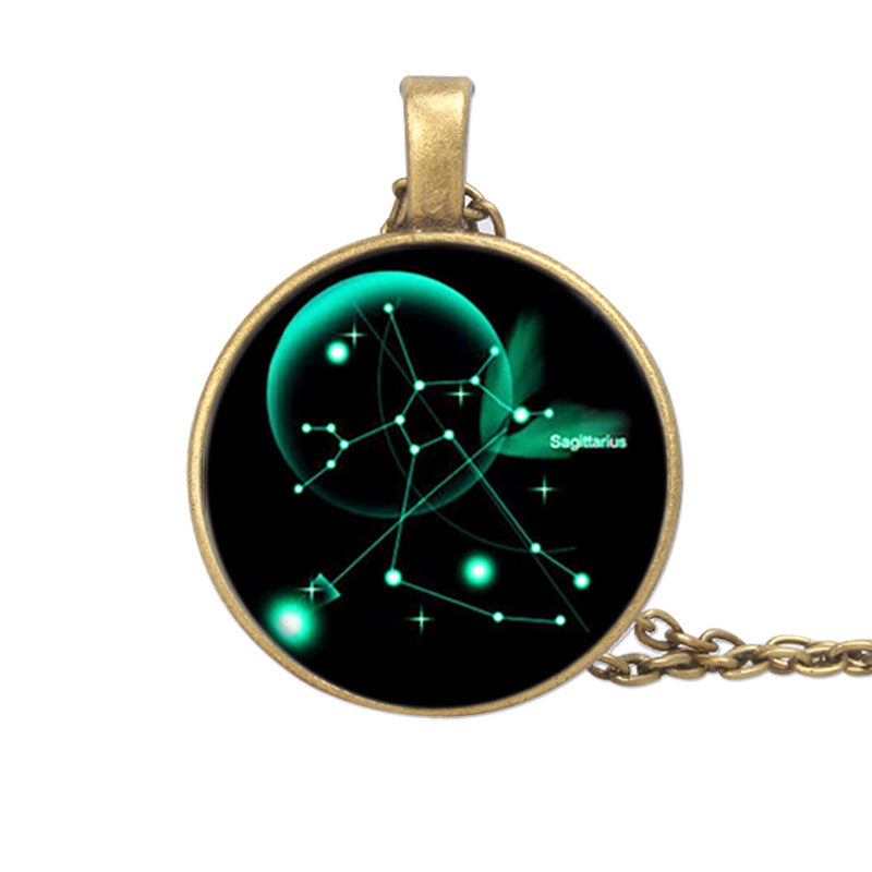 Zodiac Starry Sky Gemstone Necklace
