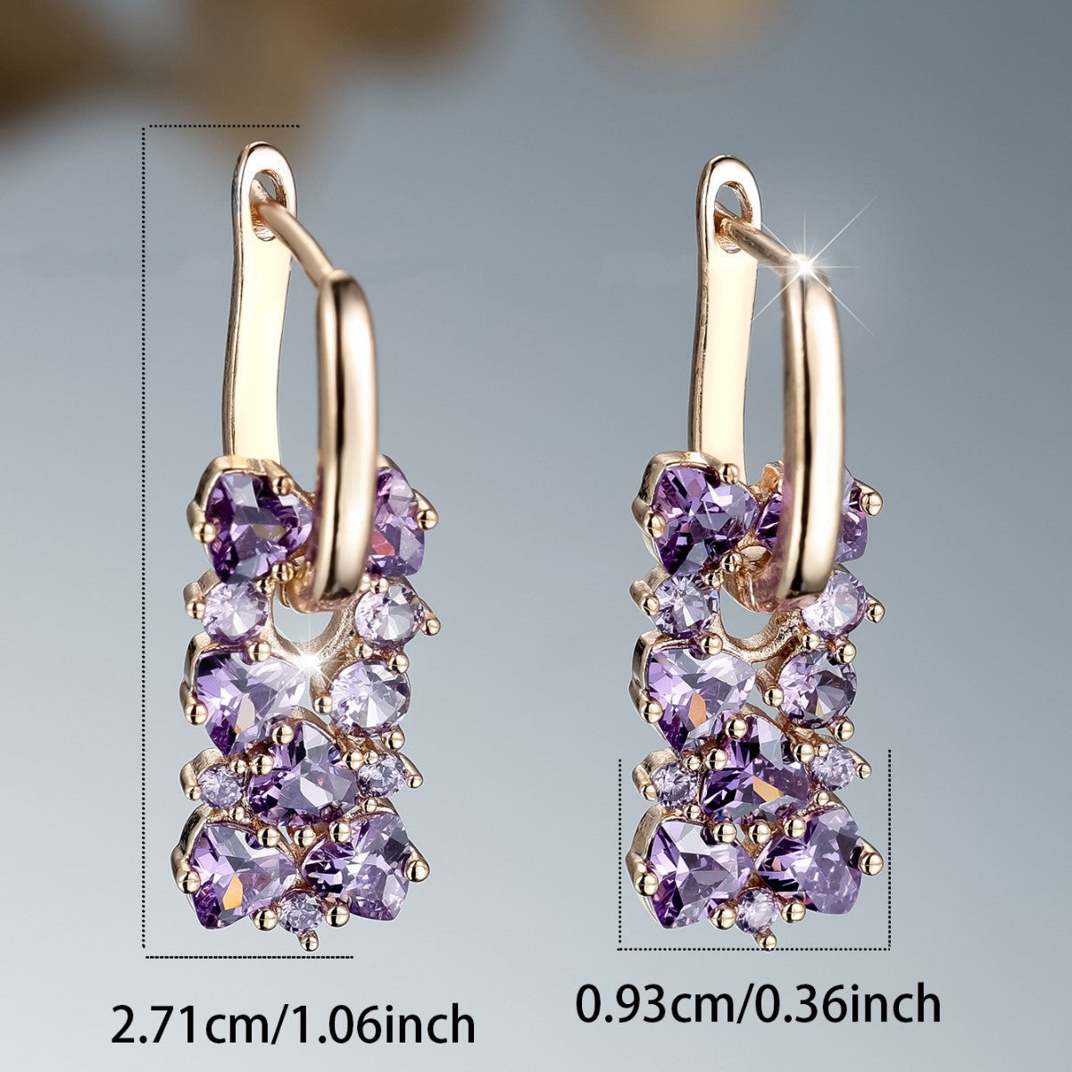 Geometric Light-luxury Exquisite Versatile Earrings For Women