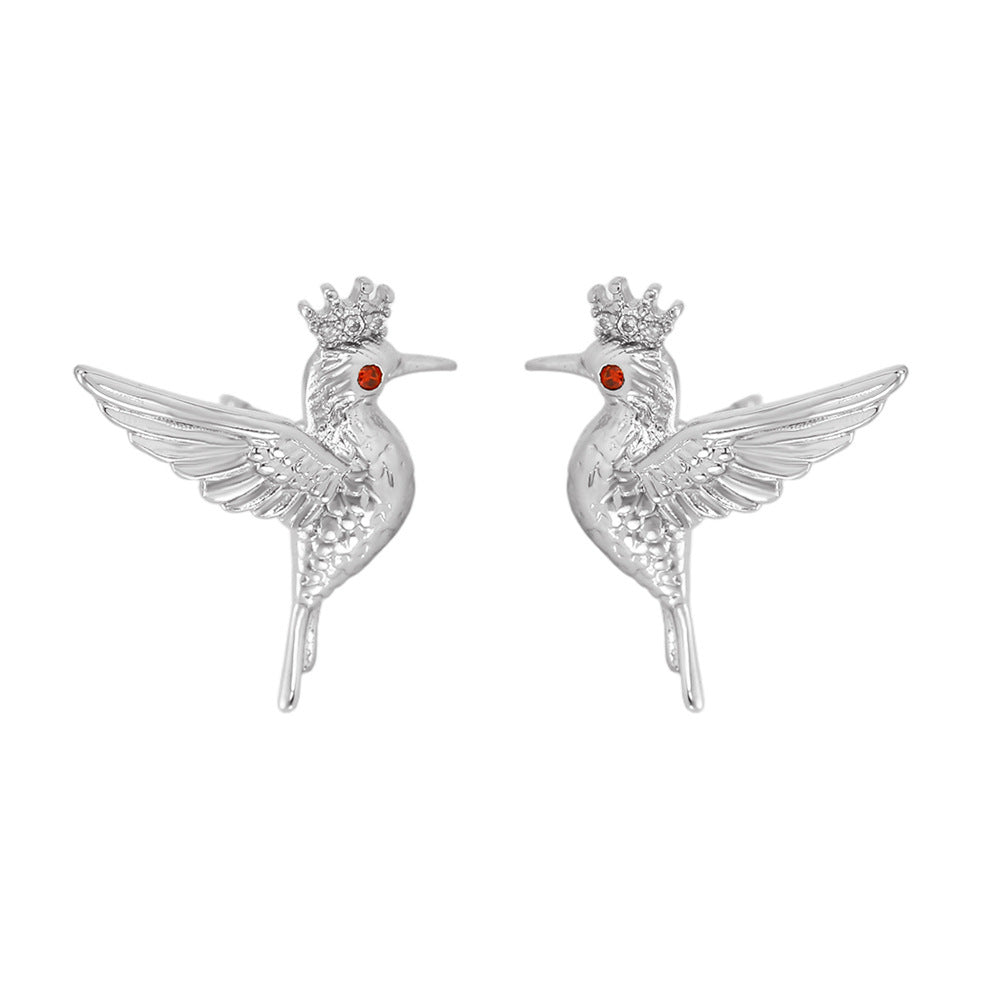 Fashionable Flying Bird Stud Earrings